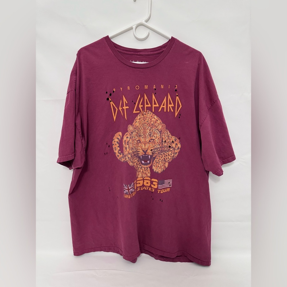 Urban Outfitters Oversized Def Leppard Shirt